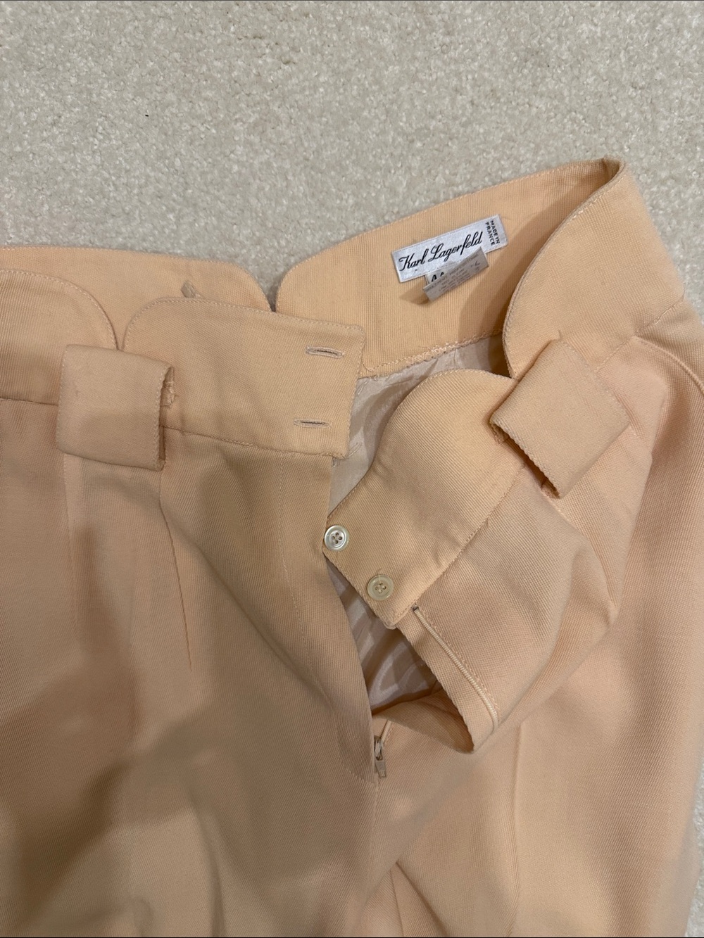 Karl Lagerfeld Peach-Colored Men's Dress Pants